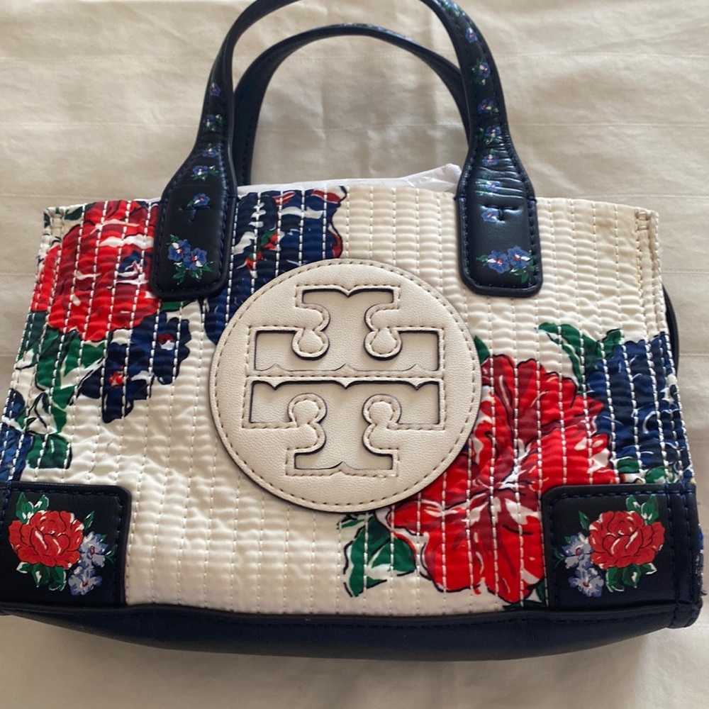 Mini Tory Burch Ella printed tote